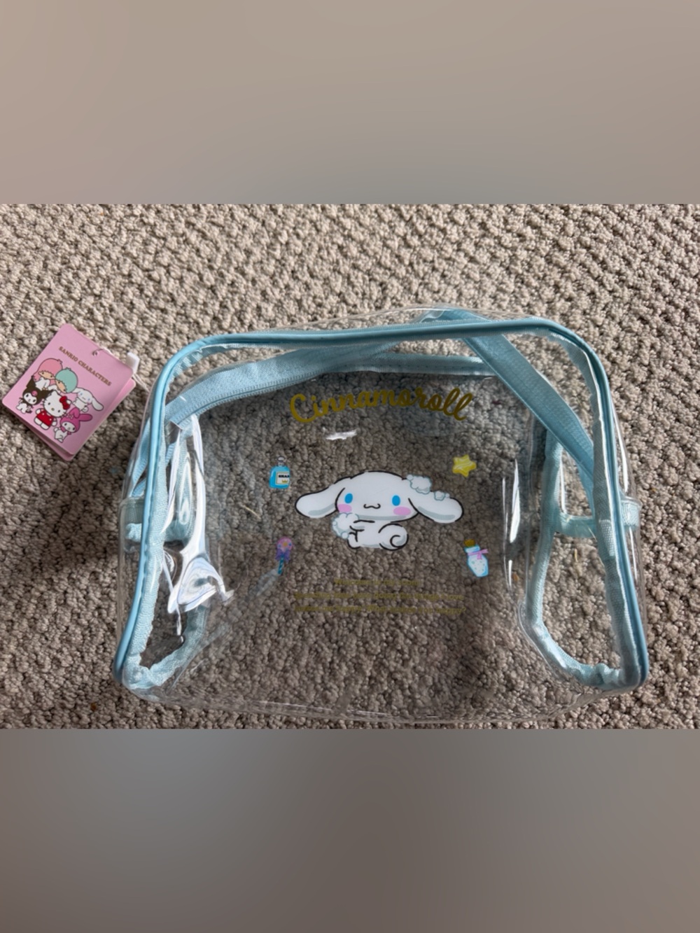 Sanrio Cinnamoroll Clear Makeup/ Accessory Bag
